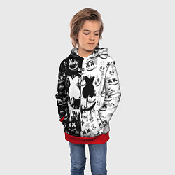 Толстовка-худи детская Fortnite & Marshmello, цвет: 3D-красный — фото 2