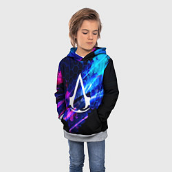 Толстовка-худи детская Assassin??s Creed, цвет: 3D-меланж — фото 2