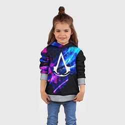 Толстовка-худи детская Assassin??s Creed, цвет: 3D-меланж — фото 2