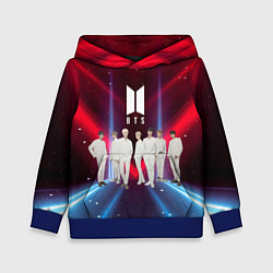 Толстовка-худи детская BTS, цвет: 3D-синий