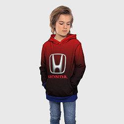 Толстовка-худи детская HONDA, цвет: 3D-синий — фото 2