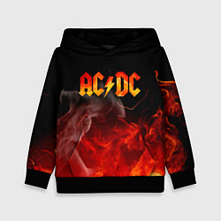Толстовка-худи детская ACDC, цвет: 3D-черный
