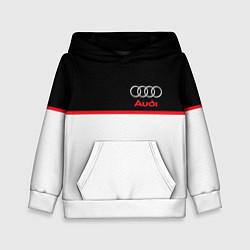 Толстовка-худи детская AUDI SPORT, цвет: 3D-белый