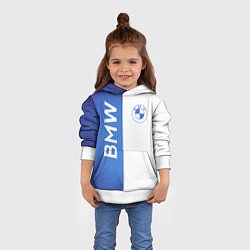 Толстовка-худи детская BMW, цвет: 3D-белый — фото 2