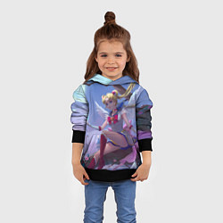 Толстовка-худи детская СЕЙЛОР МУН, цвет: 3D-черный — фото 2