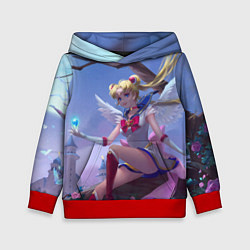 Толстовка-худи детская СЕЙЛОР МУН, цвет: 3D-красный