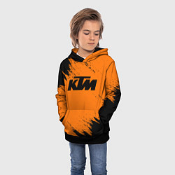 Толстовка-худи детская KTM, цвет: 3D-черный — фото 2