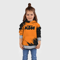 Толстовка-худи детская KTM, цвет: 3D-меланж — фото 2