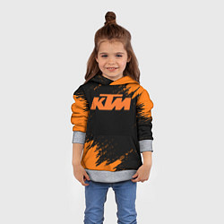 Толстовка-худи детская KTM, цвет: 3D-меланж — фото 2
