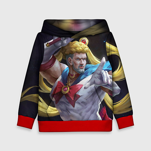 Детская толстовка Сейлор Панч / 3D-Красный – фото 1