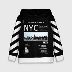 Толстовка-худи детская Off-White: NYC, цвет: 3D-белый