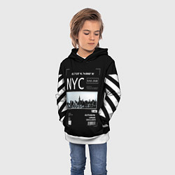 Толстовка-худи детская Off-White: NYC, цвет: 3D-белый — фото 2