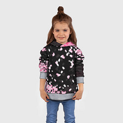 Толстовка-худи детская САКУРА, цвет: 3D-меланж — фото 2