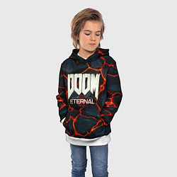 Толстовка-худи детская DOOM: ETERNAL, цвет: 3D-белый — фото 2