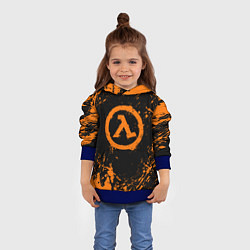 Толстовка-худи детская HALF-LIFE, цвет: 3D-синий — фото 2