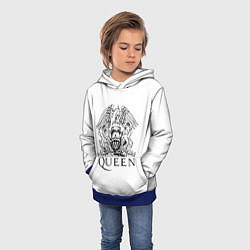 Толстовка-худи детская QUEEN, цвет: 3D-синий — фото 2