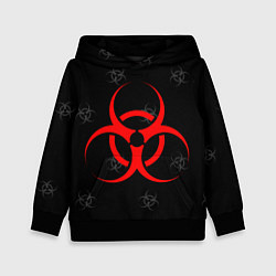 Толстовка-худи детская EPIDEMIC BIOHAZARD, цвет: 3D-черный