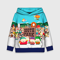 Толстовка-худи детская South Park, цвет: 3D-синий