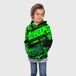 Толстовка-худи детская Roblox, цвет: 3D-меланж — фото 2