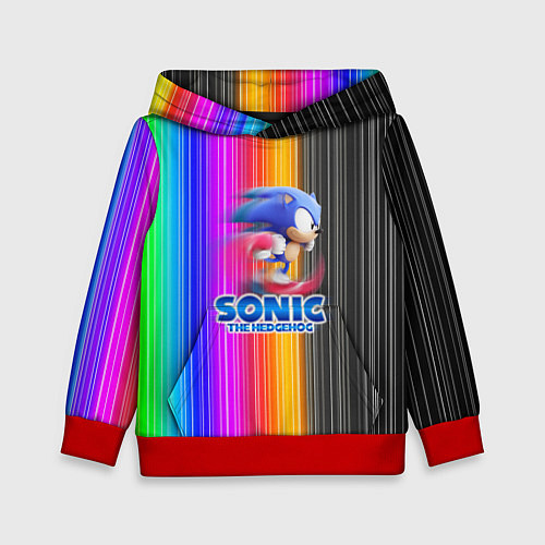 Детская толстовка SONIC 2020 / 3D-Красный – фото 1