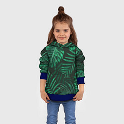 Толстовка-худи детская Я из джунглей, цвет: 3D-синий — фото 2