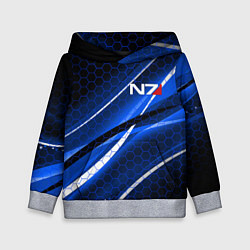 Толстовка-худи детская MASS EFFECT N7, цвет: 3D-меланж