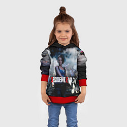 Толстовка-худи детская RESIDENT EVIL 3, цвет: 3D-красный — фото 2
