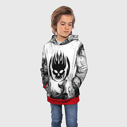 Толстовка-худи детская THE OFFSPRING, цвет: 3D-красный — фото 2