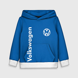 Толстовка-худи детская Volkswagen, цвет: 3D-белый