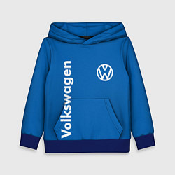 Толстовка-худи детская Volkswagen, цвет: 3D-синий