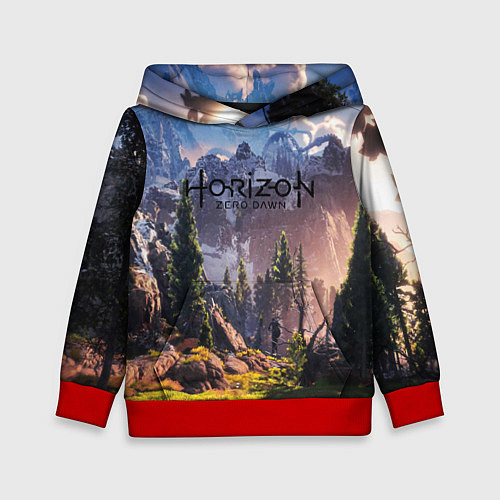 Детская толстовка Horizon Zero Dawn / 3D-Красный – фото 1
