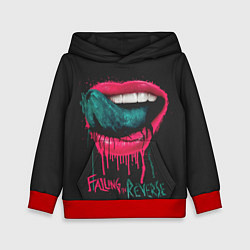 Толстовка-худи детская Falling in Reverse, цвет: 3D-красный