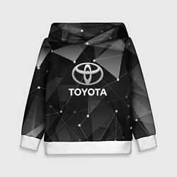 Толстовка-худи детская TOYOTA, цвет: 3D-белый