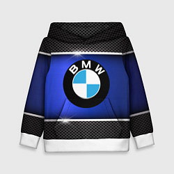Толстовка-худи детская BMW, цвет: 3D-белый