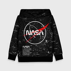 Толстовка-худи детская NASA, цвет: 3D-черный