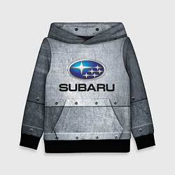 Толстовка-худи детская SUBARU, цвет: 3D-черный