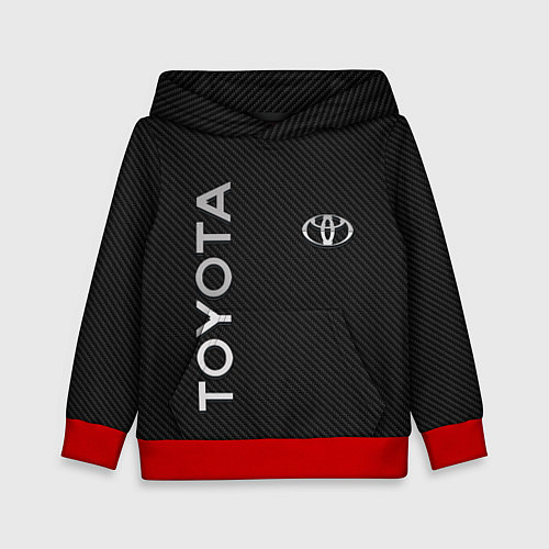 Детская толстовка Toyota CARBON / 3D-Красный – фото 1