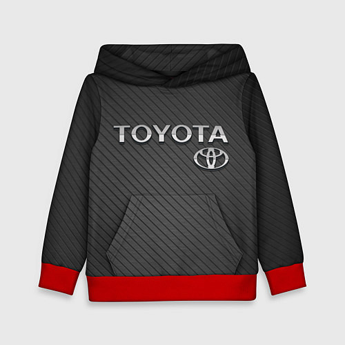 Детская толстовка Toyota Carbon / 3D-Красный – фото 1