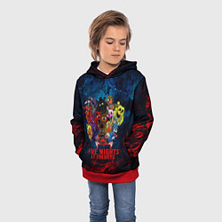 Толстовка-худи детская Five Nights At Freddys, цвет: 3D-красный — фото 2