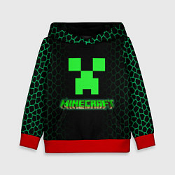 Толстовка-худи детская Minecraft, цвет: 3D-красный
