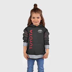 Толстовка-худи детская TOYOTA, цвет: 3D-меланж — фото 2