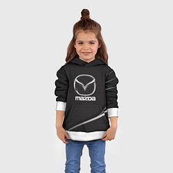 Толстовка-худи детская MAZDA, цвет: 3D-белый — фото 2