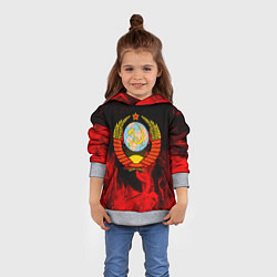 Толстовка-худи детская СССР, цвет: 3D-меланж — фото 2