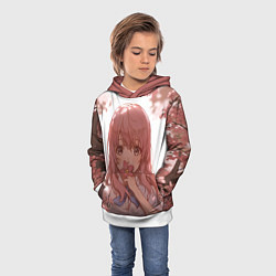 Толстовка-худи детская Koe no Katachi, цвет: 3D-белый — фото 2