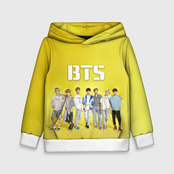 Толстовка-худи детская BTS, цвет: 3D-белый