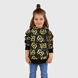 Толстовка-худи детская 6ix9ine Gold, цвет: 3D-черный — фото 2
