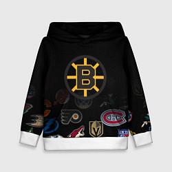 Толстовка-худи детская NHL Boston Bruins Z, цвет: 3D-белый