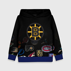 Толстовка-худи детская NHL Boston Bruins Z, цвет: 3D-синий