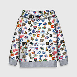 Толстовка-худи детская NHL PATTERN Z, цвет: 3D-меланж