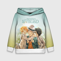 Толстовка-худи детская The Promised Neverland, цвет: 3D-белый